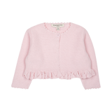 Baby Girl - Zoey Cropped Cotton Cardigan – Crochet Detail & Lightweight Knit