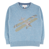 Boy - Mitch Cashmere Jumper with Plane Intarsia