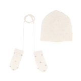 Baby Girl - Dora 100% Cashmere Hat & Mittens Set