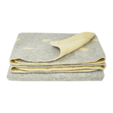 Baby Girl - Mila 100% Cashmere Reversible Heart Intarsia Blanket