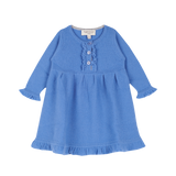 Baby Girl - Sophia 100% Cashmere Ruche Dress with Pleat Detail