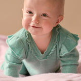 Baby Girl - Isabella Cashmere Romper with Frills