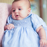 Baby Girl - Rosina Hand-Embroidered Silk Chiffon Dress