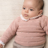 Baby Girl - Segovia Royal Alpaca Jumper & Trouser Set – Hand-Embroidered, 2-Piece