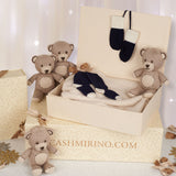 Baby Boy - Tay Cashmere Mittens & Socks Set