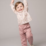 Baby Girl - Kaeline Wool Pull-On Trousers with Heart Back Pocket
