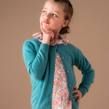 Effortless summer styling for girls in cotton blouse