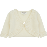 Baby Girl - Cashmere Shrug With Bobble Embroidery
