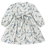 Baby Girl - Pam Blue Rose Corduroy Dress Set