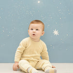 Baby Unisex - Drew 100% Cashmere Romper With Cable Knit Panel