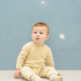 Baby Unisex - Drew 100% Cashmere Romper With Cable Knit Panel