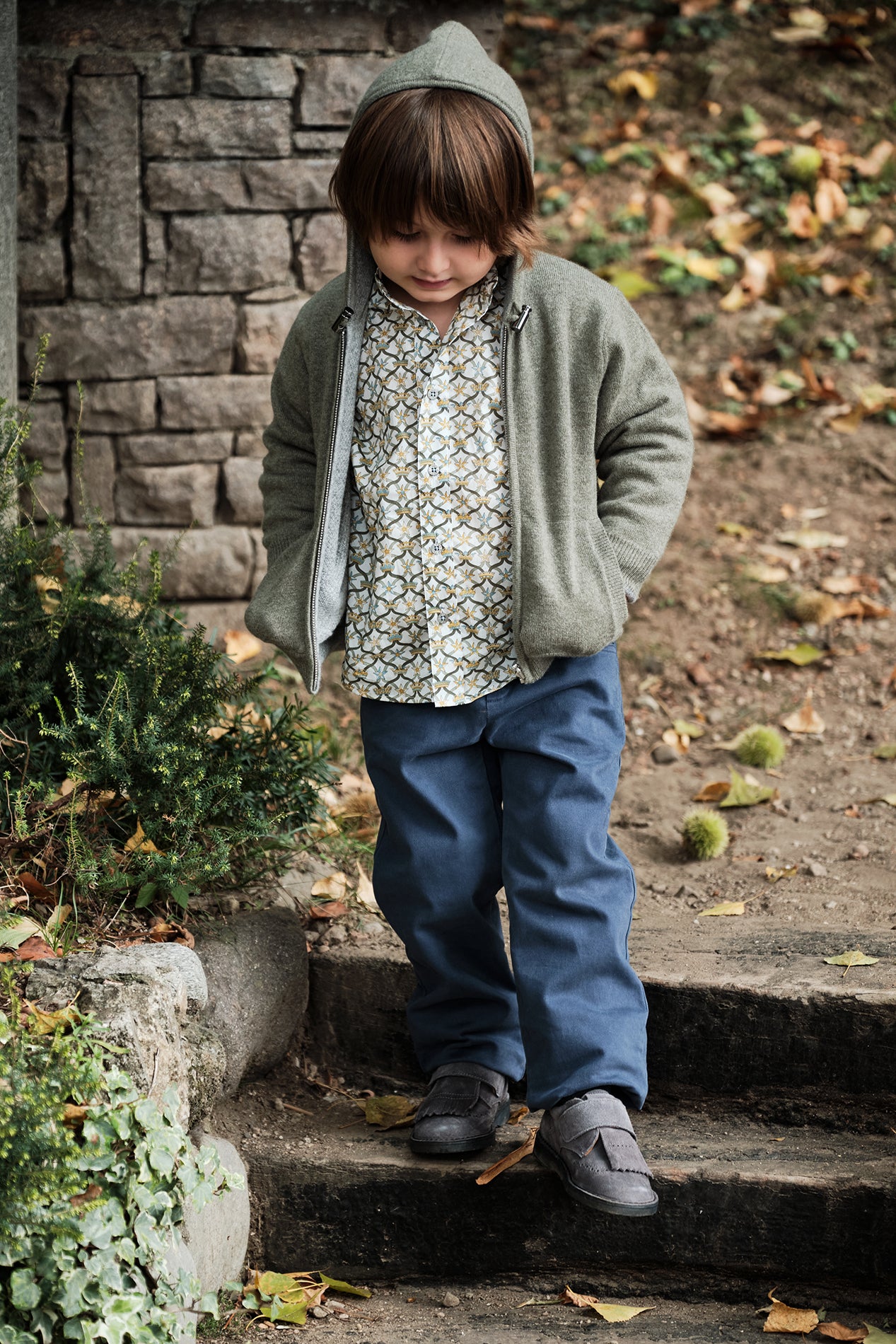 Boy - Bruno 100% Cotton Grandad Shirt