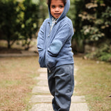 Boy - Manu 100% Cashmere Cardigan Hoodie With Elbow Patches