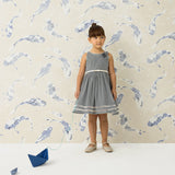 Girl - 100% Cotton Dress with Posey