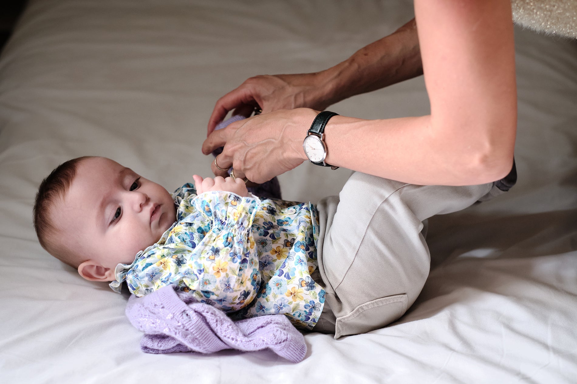 Baby Girl - Callie 100% Cotton Blouse with Pleats and Ruffle Collar