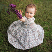 Baby Girl - Veronica Hand Embroidered Cotton Smocked Dress