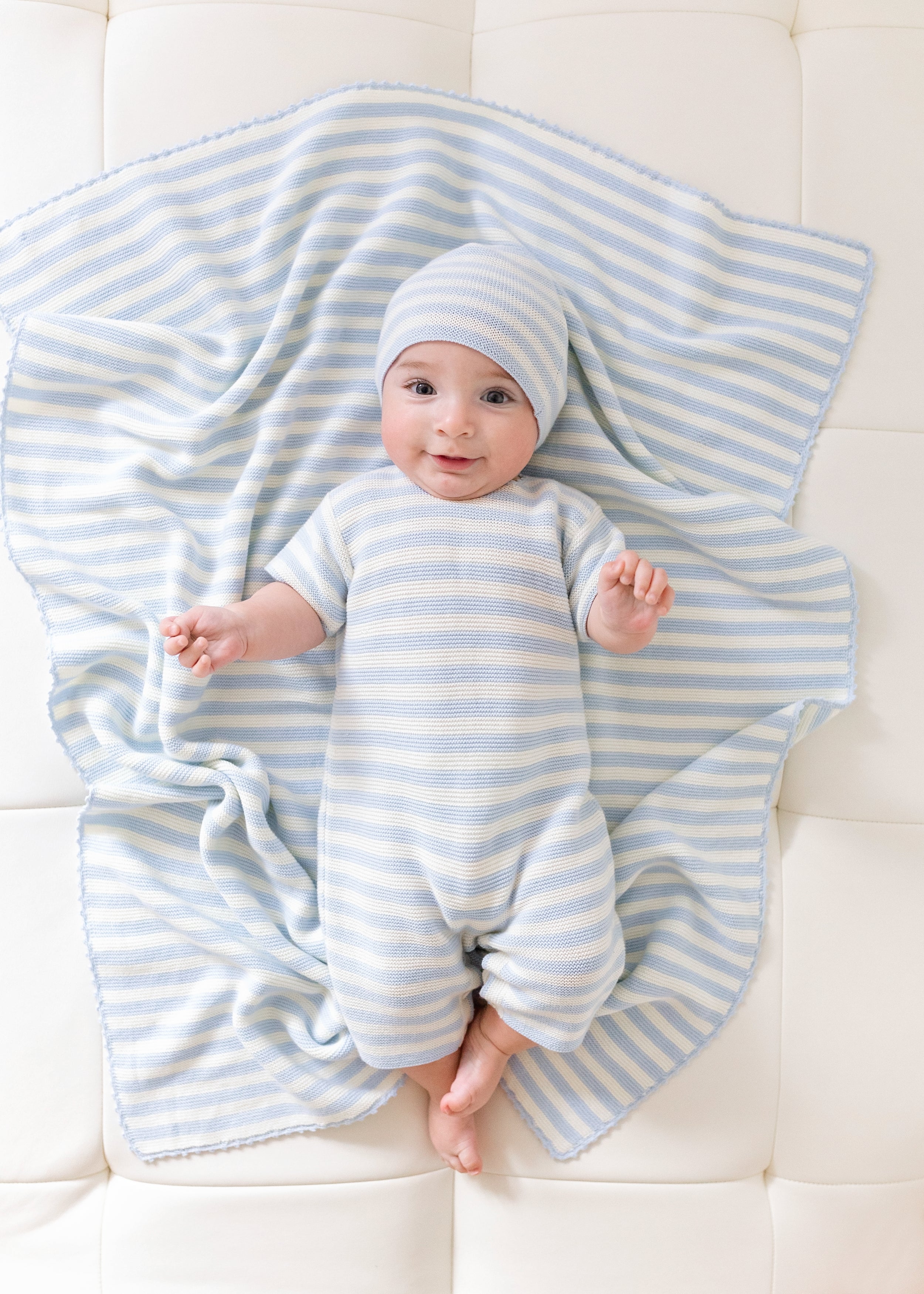 Baby Boy - Mario Cotton Candy Striped Hat
