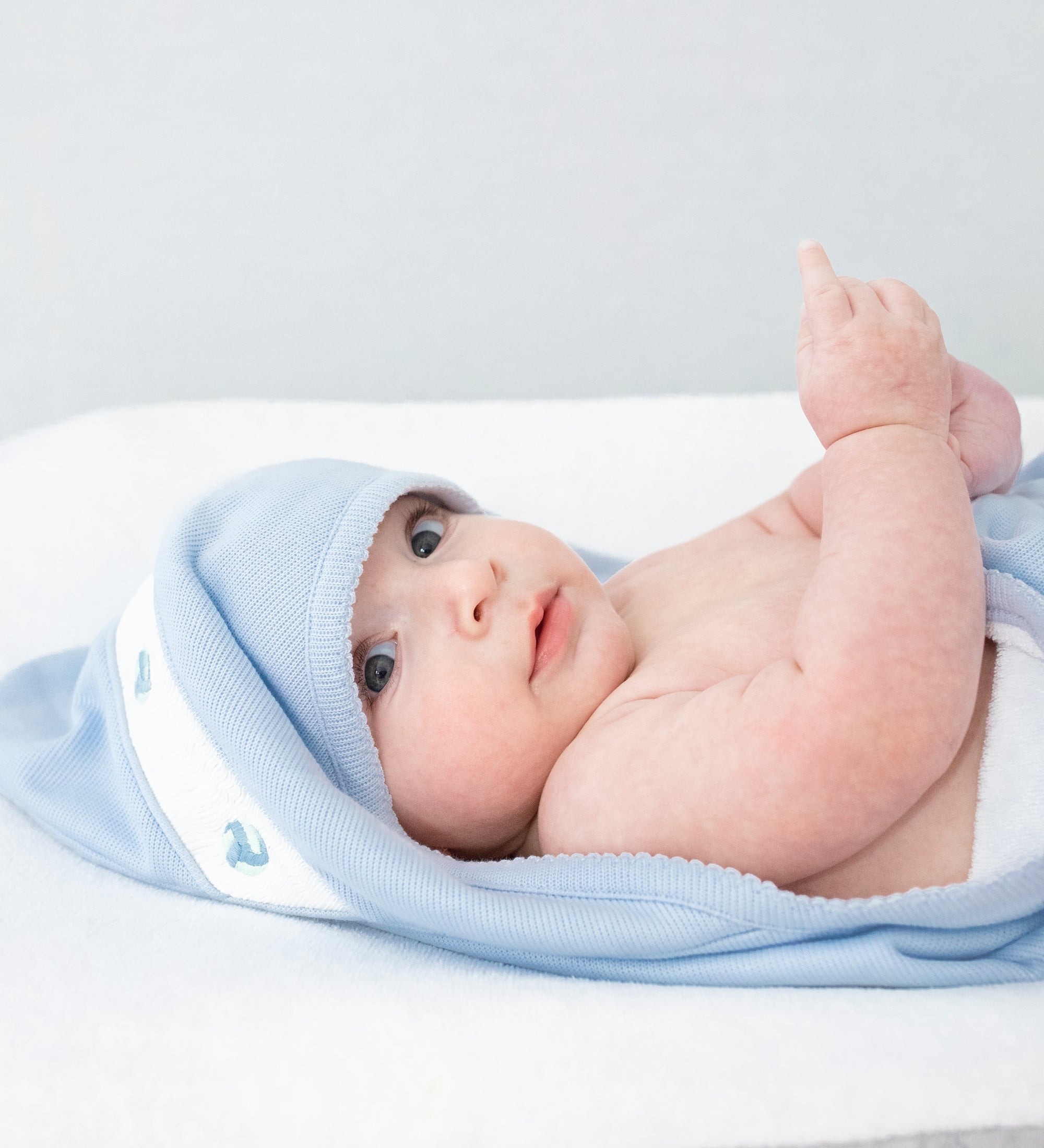 Baby Boy - Matteo 100% Cotton Hooded Towel With Wash Mitt