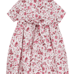 BABY GIRL - MAPLE COTTON HAND EMBROIDERED KNEE LENGTH SMOCKED DRESS