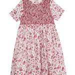 Girl - Maple 100% Cotton Knee Length Smocked Dress