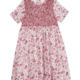 Girl - Maple 100% Cotton Knee Length Smocked Dress