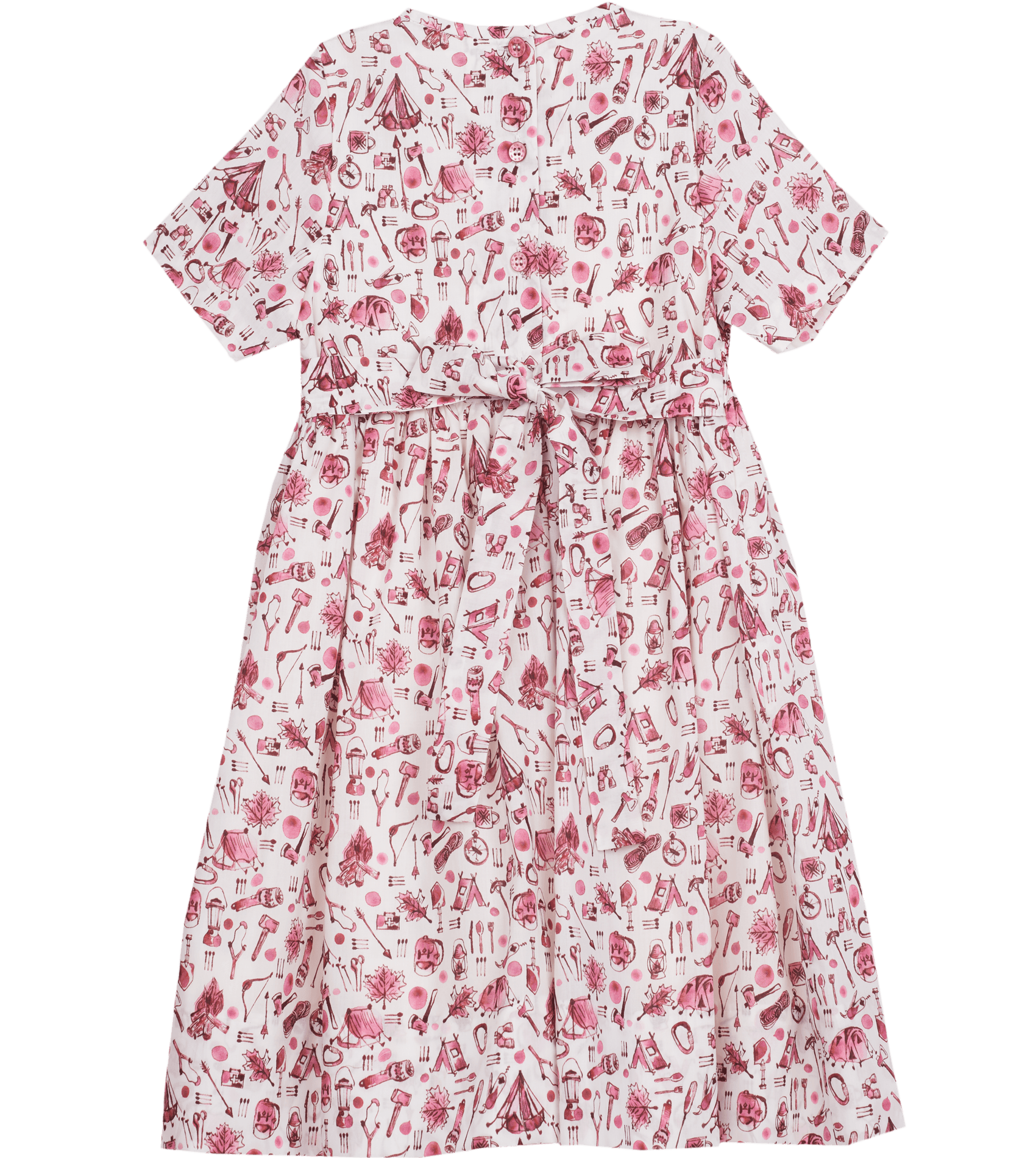 Girl - Maple 100% Cotton Knee Length Smocked Dress