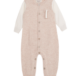 Baby Boy - Alberto 100% Cashmere Romper With Pacifier Pocket