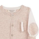 Baby Boy - Alberto 100% Cashmere Romper With Pacifier Pocket