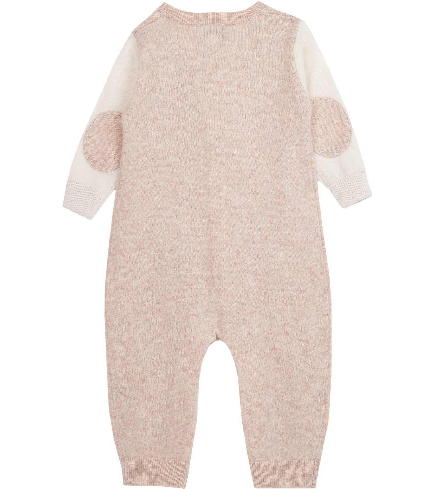 Baby Boy - Alberto 100% Cashmere Romper With Pacifier Pocket