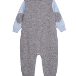 Baby Boy - Alberto 100% Cashmere Romper With Pacifier Pocket