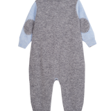 Baby Boy - Alberto 100% Cashmere Romper With Pacifier Pocket