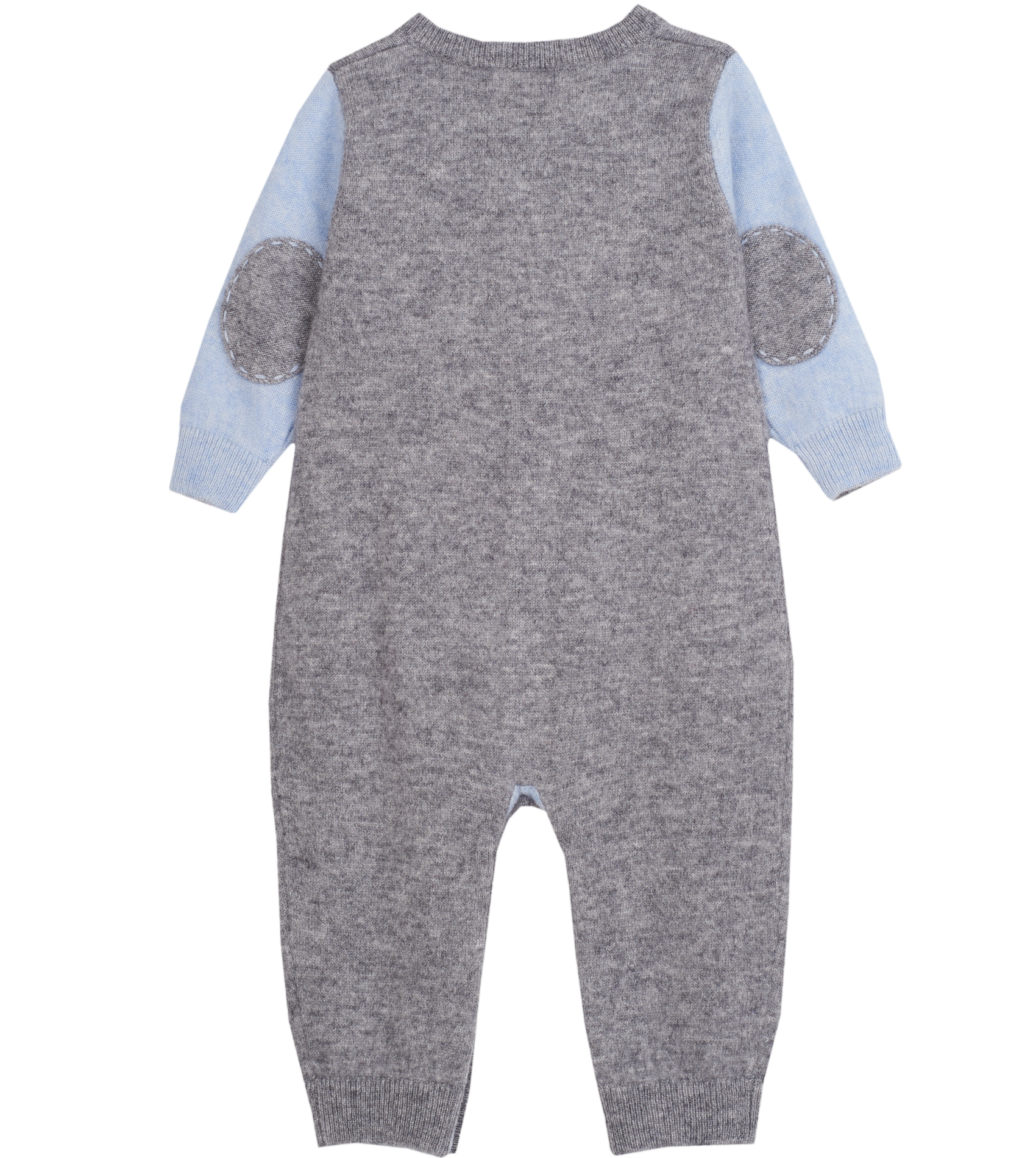 Baby Boy - Alberto 100% Cashmere Romper With Pacifier Pocket