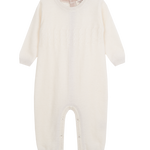 Baby Unisex - Drew 100% Cashmere Romper With Cable Knit Panel