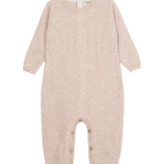 Baby Unisex - Drew 100% Cashmere Romper With Cable Knit Panel