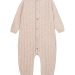 Baby Unisex - Drew 100% Cashmere Romper With Cable Knit Panel