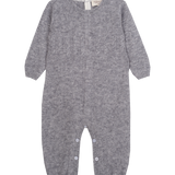 Baby Unisex - Drew 100% Cashmere Romper With Cable Knit Panel