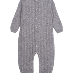Baby Unisex - Drew 100% Cashmere Romper With Cable Knit Panel