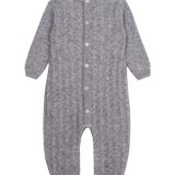 Baby Unisex - Drew 100% Cashmere Romper With Cable Knit Panel
