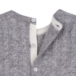 Baby Unisex - Drew 100% Cashmere Romper With Cable Knit Panel