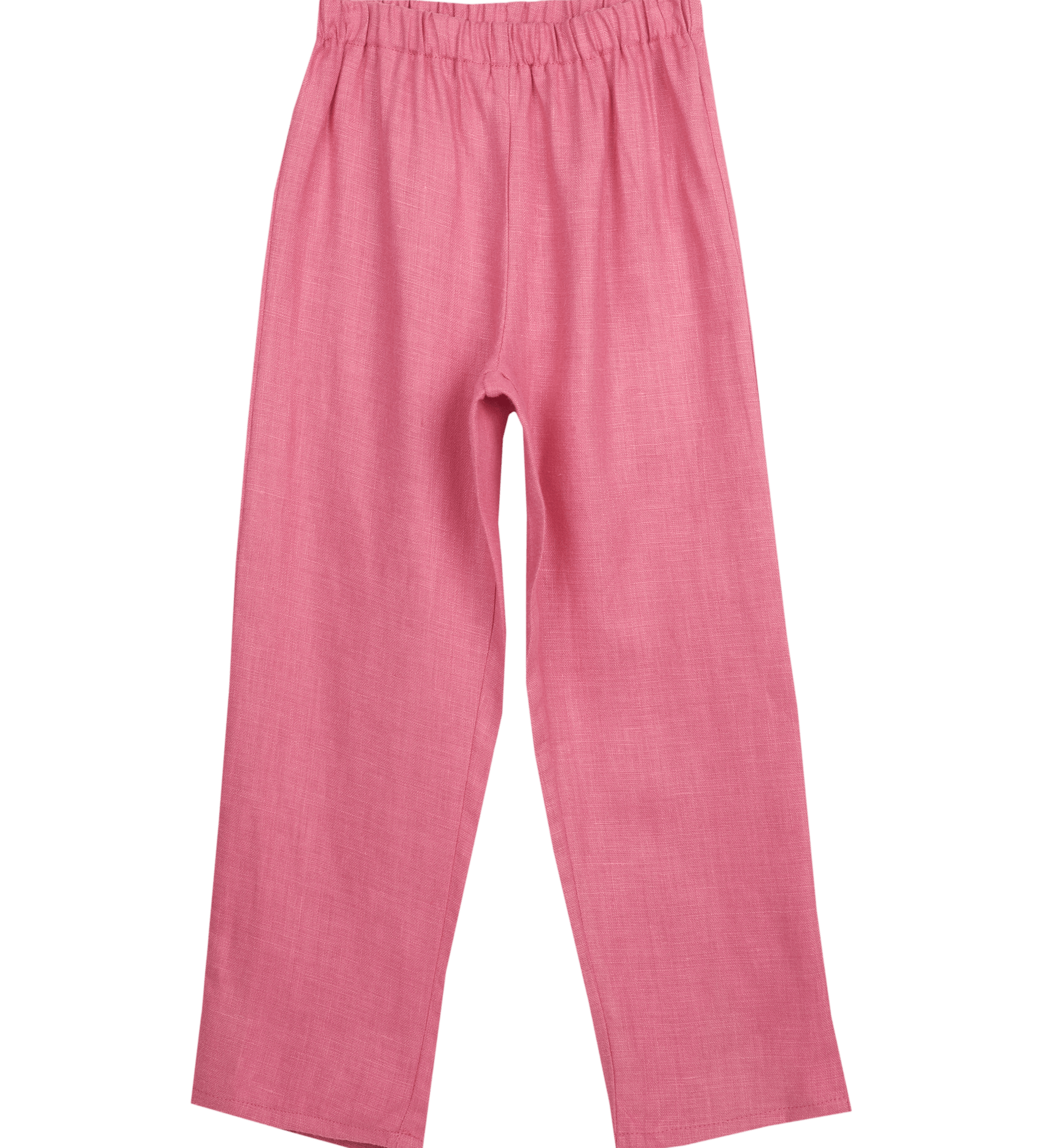 Girl - Daphne 100% Linen Pull-On Trousers With Heart Back Pocket