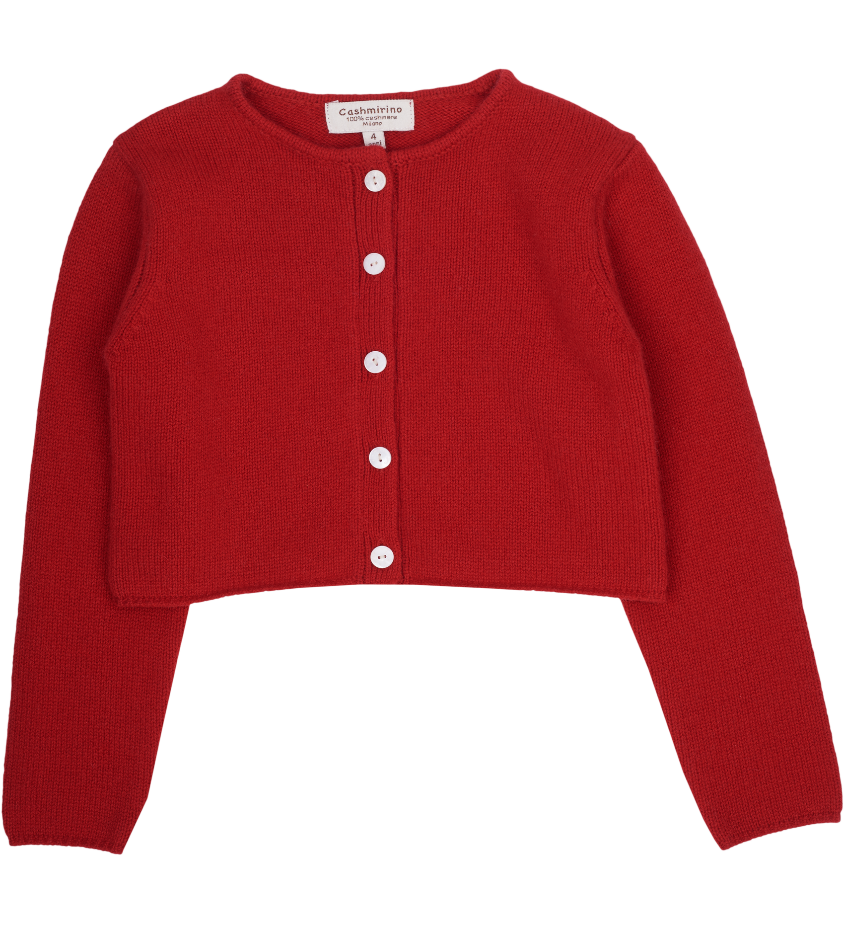 Girl - Cashmere classic short cardigan
