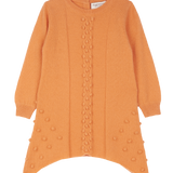 Baby Girl - Cashmere Asymmetric dress with dots