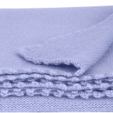 Baby Girl - 100% Cashmere Knitted Blanket With Crochet Border