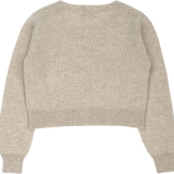 Girl - Silvie 100% Lightweight Cashmere Modern Shrug With Round Neck And Long Sleeves
