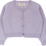 Baby Girl - Silvie 100% Lightweight Cashmere Modern Shrug With Round Neck And Long Sleeves