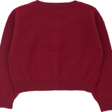 Baby Girl - Silvie 100% Lightweight Cashmere Modern Shrug With Round Neck And Long Sleeves