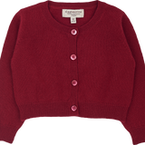 Baby Girl - Silvie 100% Lightweight Cashmere Modern Shrug With Round Neck And Long Sleeves