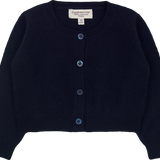 Baby Girl - Silvie 100% Lightweight Cashmere Modern Shrug With Round Neck And Long Sleeves