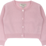 Baby Girl - Silvie 100% Lightweight Cashmere Modern Shrug With Round Neck And Long Sleeves