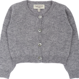 Baby Girl - Silvie 100% Lightweight Cashmere Modern Shrug With Round Neck And Long Sleeves